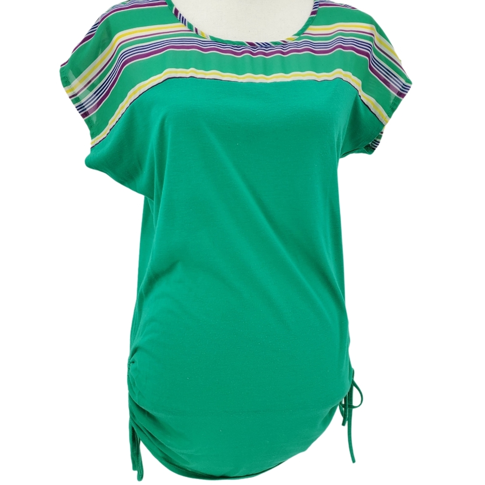 Motherhood Maternity Green Blouse Top Size Medium